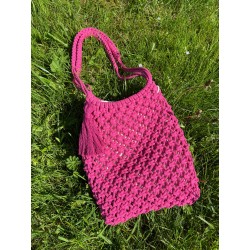 Torba z makramy MIDI w kolorze