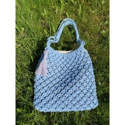 Torba z makramy MIDI w kolorze