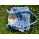 Torba z makramy MIDI w kolorze